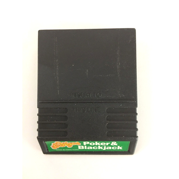 Las Vegas Poker & Blackjack (Intellivision, 1979) Authentic Vintage Cart [Loose] - Picture 2 of 4